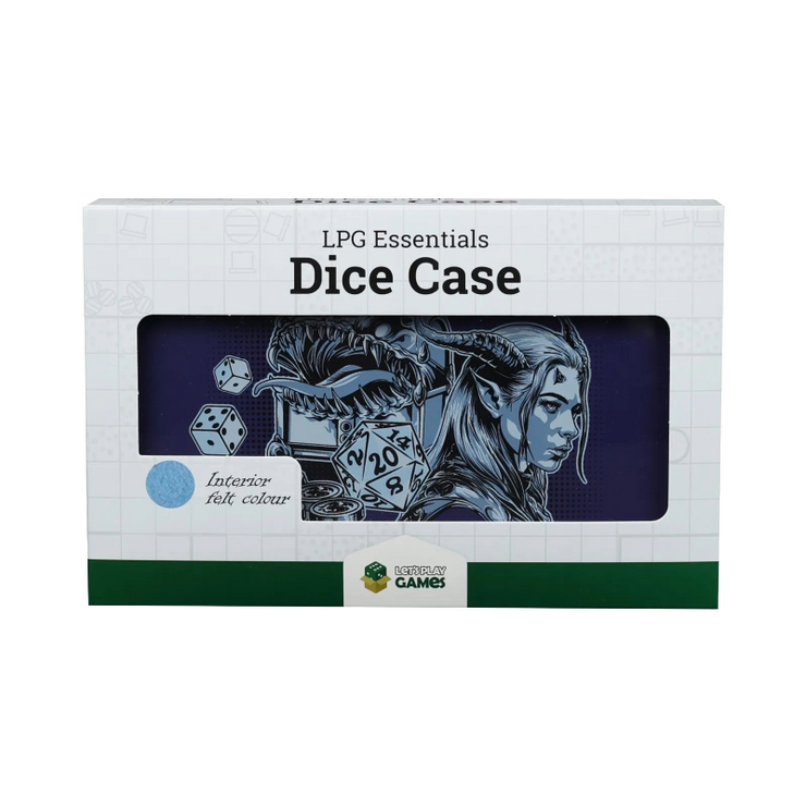 LPG Dice Case - Cobalt/Pale Blue