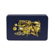 LPG Dice Case - Vibrant Blue/Brass