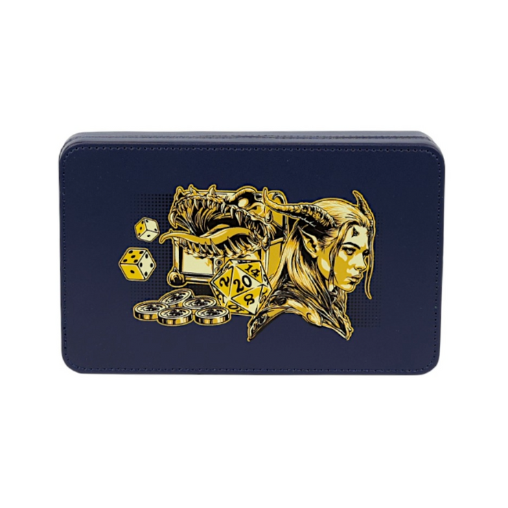 LPG Dice Case - Vibrant Blue/Brass