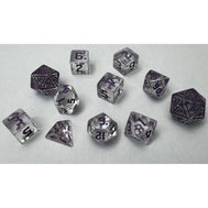 Mech Dragon Purple 11 Dice Set - Fool's Gold