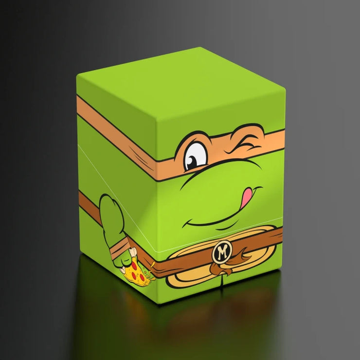 Squaroes Boulder 100+ Deck Box - Teenage Mutant Ninja Turtles - Michelangelo