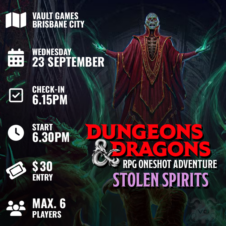 D&D Celebration RPG Oneshot: Stolen Spirits - Sep 23rd