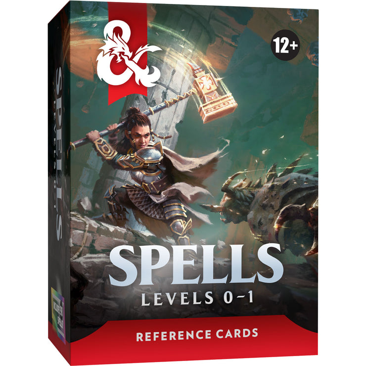 Dungeons & Dragons Reference Cards - Spells Levels 0-1