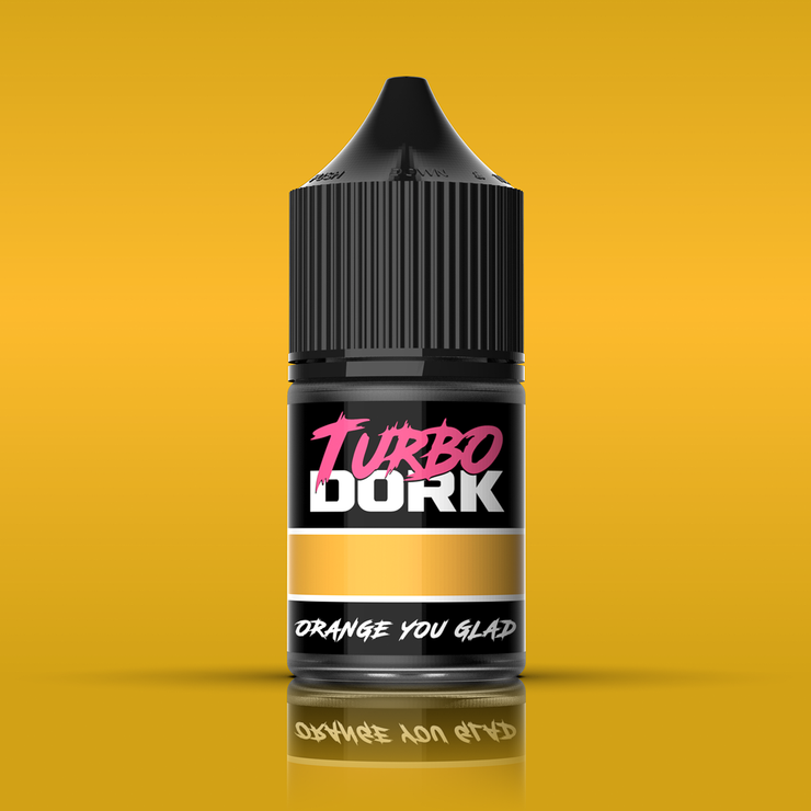 Turbo Dork: Orange You Glad Metallic Acrylic Paint - 22ml Bottle