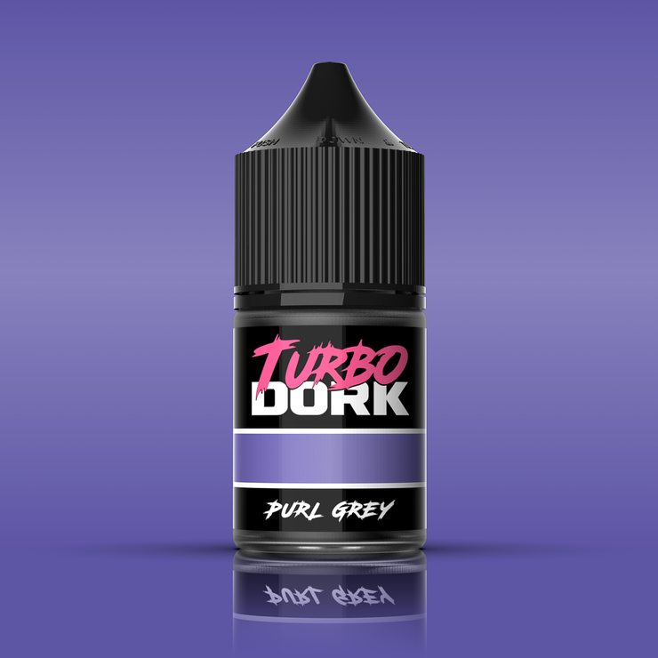 Turbo Dork: Purl Grey Metallic Acrylic Paint - 22ml Bottle