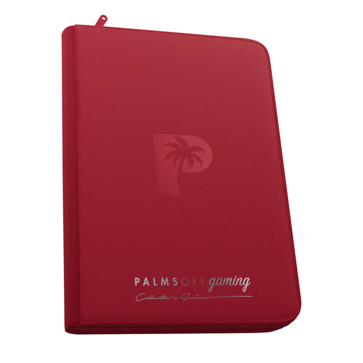 Collector's Series TOP Loader Zip Binder 9 Pocket - Red