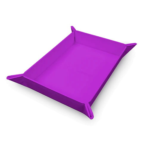 Vivid Magnetic Folding Dice Tray - Purple