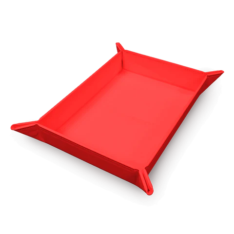 Vivid Magnetic Folding Dice Tray - Red