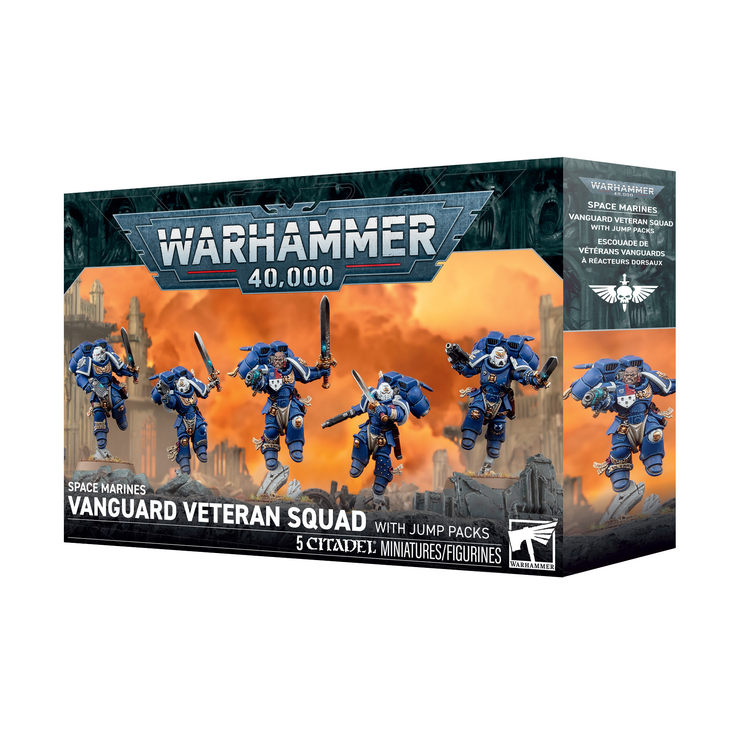 Space Marines Vanguard Veteran Squad with Jump Packs