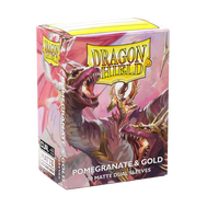 Dragon Shield Sleeves MATTE DUAL- Pomegranate & Gold (100pk)