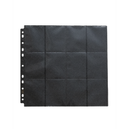 Dragon Shield: 24 Pocket Side Loading Pages (Single Page) Black
