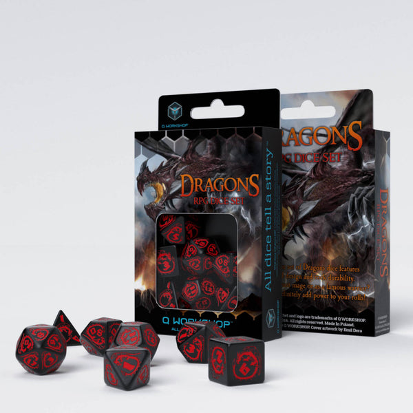 Dragons Dice Set: Onyx (7)