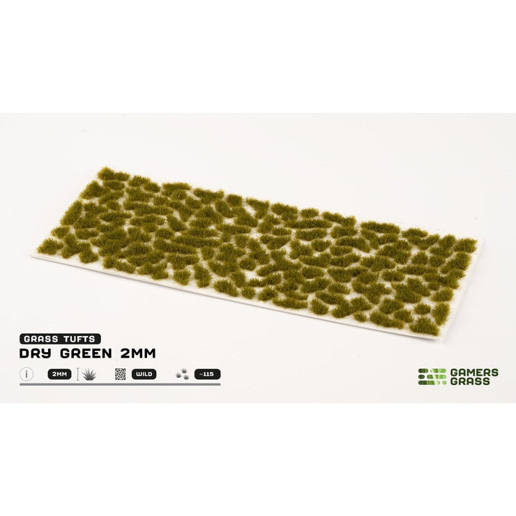 Tufts: Dry Green 2mm (Wild)