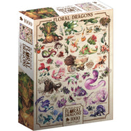 Floral Dragons Puzzle - 1000 piece