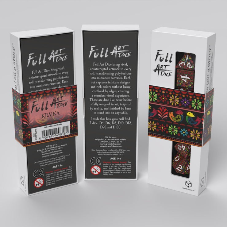 Krajka 7 Dice Set: Full Art - Q Workshop