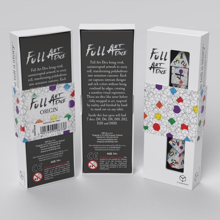 Origin 7 Dice Set: Full Art - Q Workshop