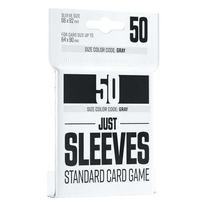 Black Standard Card Game Sleeves (50) - Just Sleeves