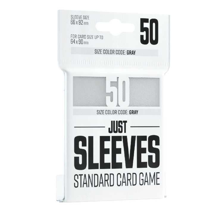 White Standard Card Game Sleeves (50) - Just Sleeves