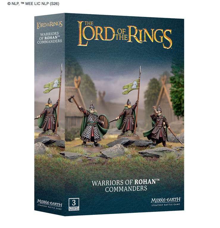 Middle-earth Strategy Battle Game Warriors of Rohan Commanders