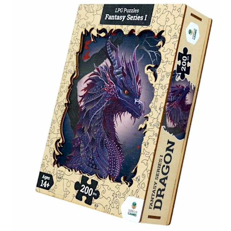 Wooden Fantasy Puzzle: Dragon