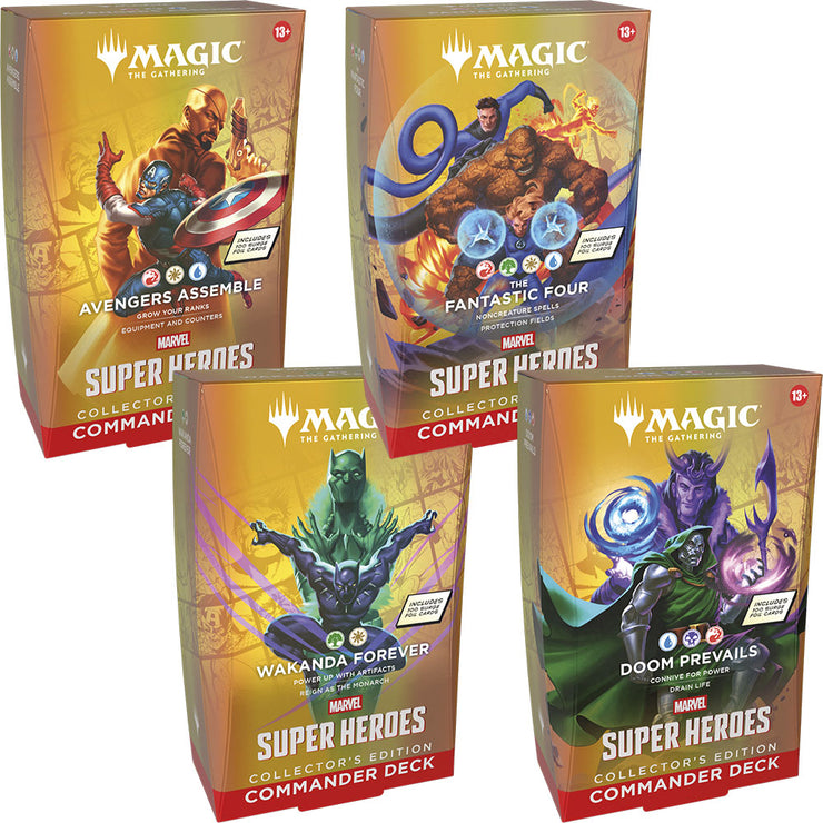 Magic x Marvel Super Heroes Collector's Edition Commander Deck Bundle