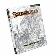 Pathfinder Second Edition Remaster: Player Core Sketch Cover