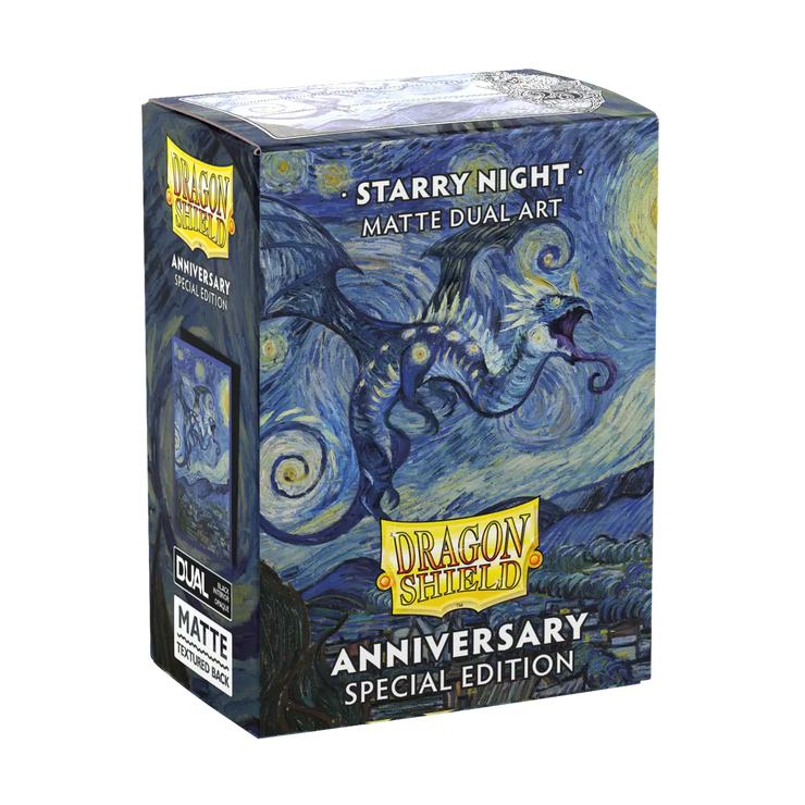 Dragon Shield Sleeves MATTE DUAL ART - Starry Night (25th Ann. ed) (100pk)