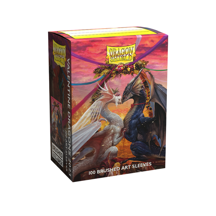 Dragon Shield - Box 100 Brushed ART Valentine Dragons 2023