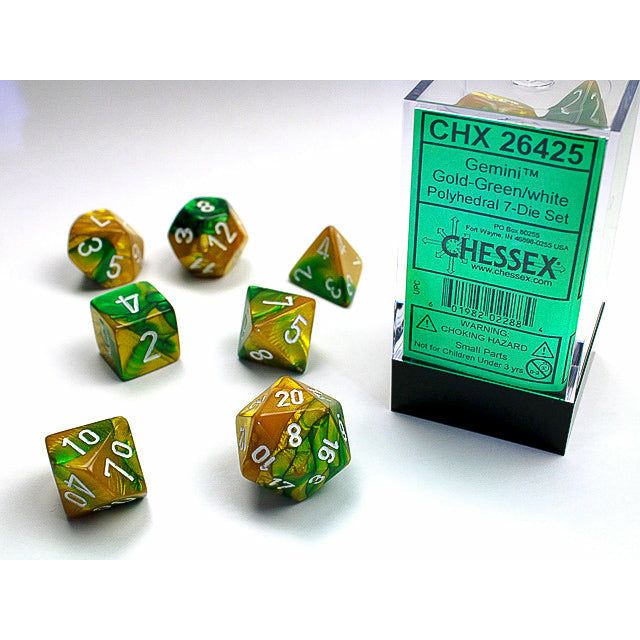 Gemini Gold-Green w/White - 7 Die Set (CHX26425)