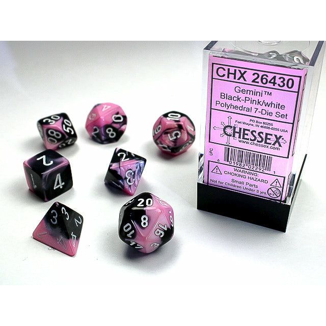 Gemini Black-Pink w/White - 7 Die Set (CHX26430)