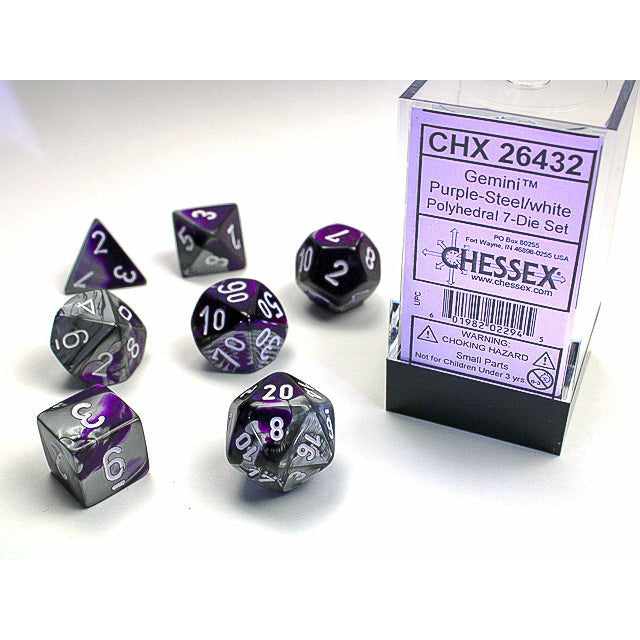 Gemini Purple-Steel w/White - 7 Die Set (CHX26432)