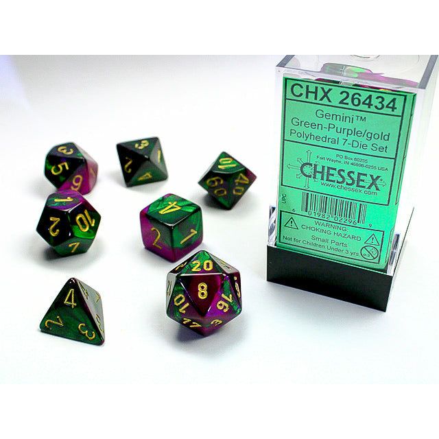 Gemini Green-Purple w/Gold - 7 Die Set (CHX26434)