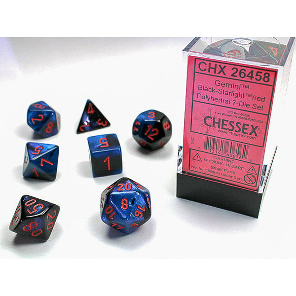 Gemini Starlight Black w/Red - 7 Die Set (CHX26458)