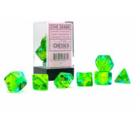 Gemini Translucent Green-Teal w/Yellow - 7 Die Set (CHX26466)