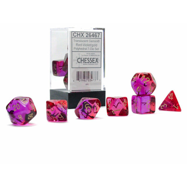 Gemini Translucent Red-Violet w/Gold - 7 Die Set (CHX26467)