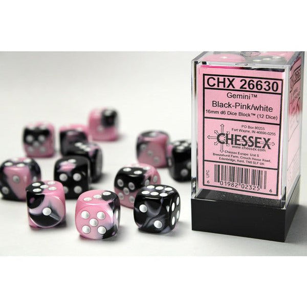 Gemini 16mm D6 Black-Pink/White (12) (CHX26630)