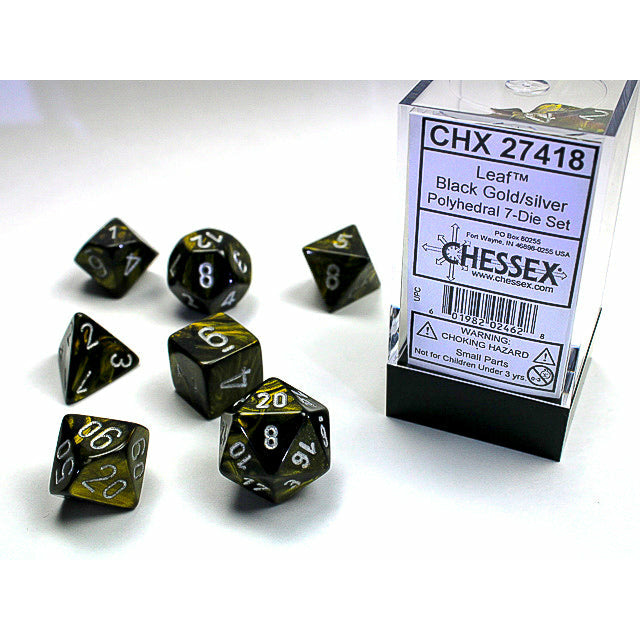 Leaf Black Gold w/Silver - 7 Die Set (CHX27418)