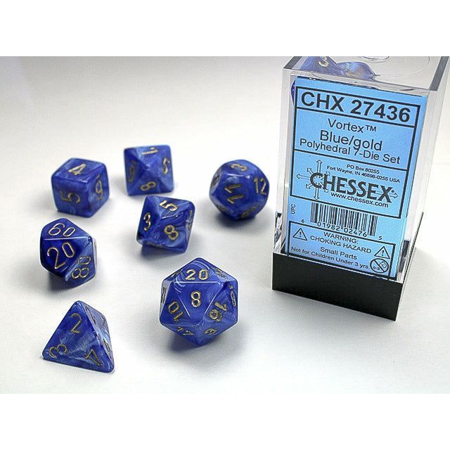 Vortex Blue w/Gold - 7 Die Set (CHX27436)