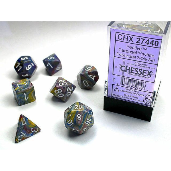 Festive Carousel w/White - 7 Die Set (CHX27440)