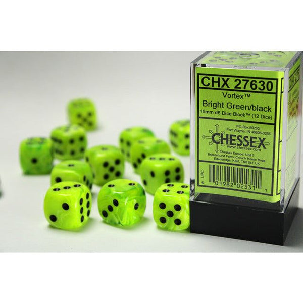 Vortex 16mm D6 Bright Green/Black (12) (CHX27630)