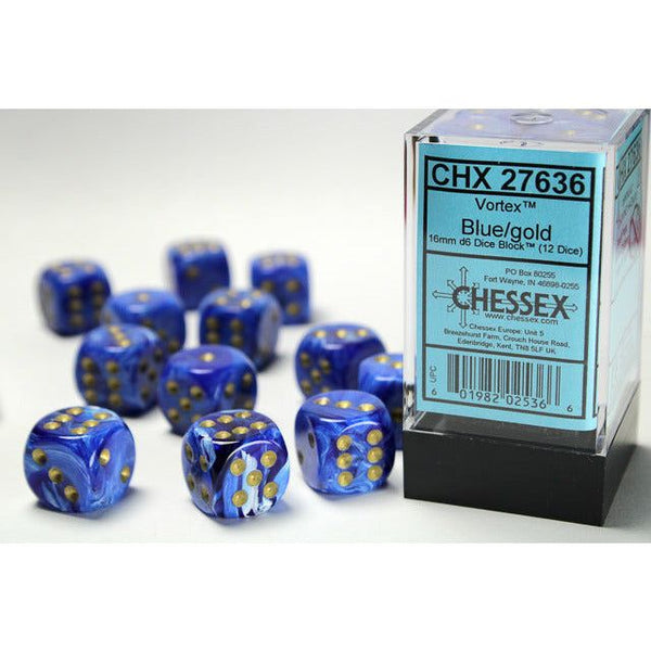 Vortex 16mm D6 Blue/Gold (12) (CHX27636)