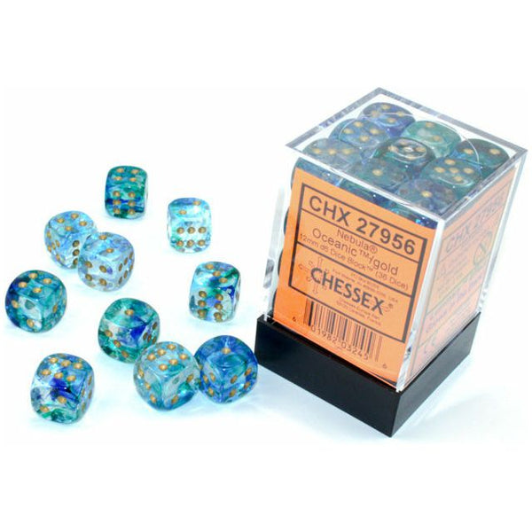 Nebula 12mm D6 Oceanic/Gold Luminary (36) (CHX27956)