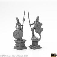 Amazon and Spartan Living Statues (Bronze) (44126)