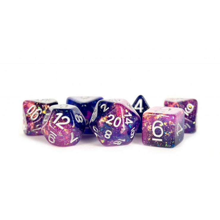 MDG Resin Eternal Dice Set - Purple/Blue