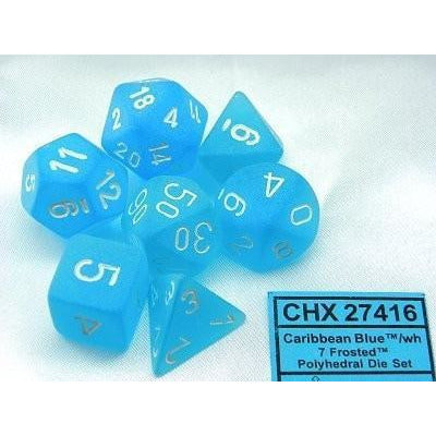 Frosted Caribbean Blue w/White - 7 die set - CHX 27416