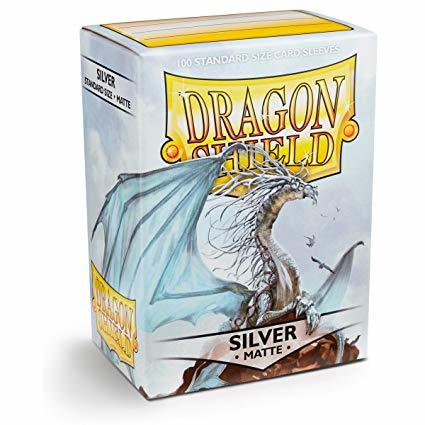 Dragon Shield Sleeves Matte - Silver (100pk)