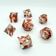 Sharp Edge Resin - Candy Red/White Swirl (CC)