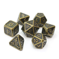 Die Hard Dice: Metal RPG Set - Mythica Dark Gold