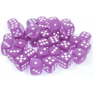Frosted 12mm D6 Purple/White (36) (CHXLE435)