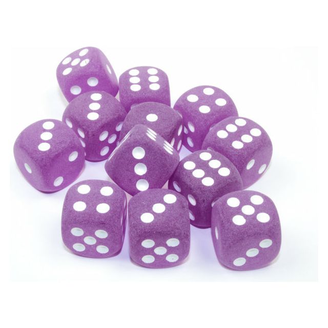Frosted 16mm D6 Purple/White (12) (CHXLE433)